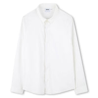 Hugo Boss White Tricolor Button Placket Shirt