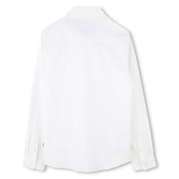Hugo Boss White Tricolor Button Placket Shirt