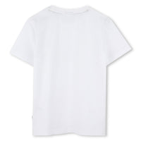 Hugo Boss White Mini Me Tricolor Print Tee