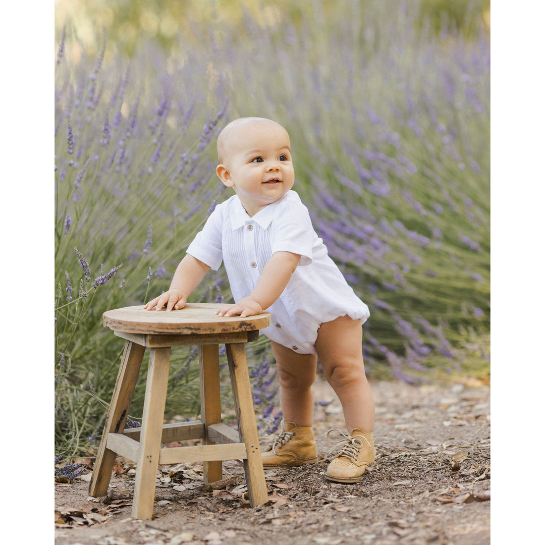 Noralee White Henry Romper
