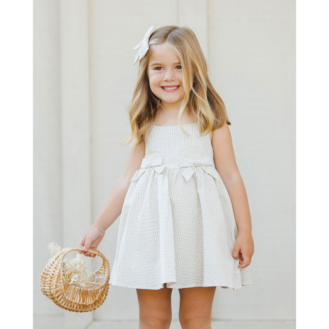 Noralee Sage Stripe Betsy Dress