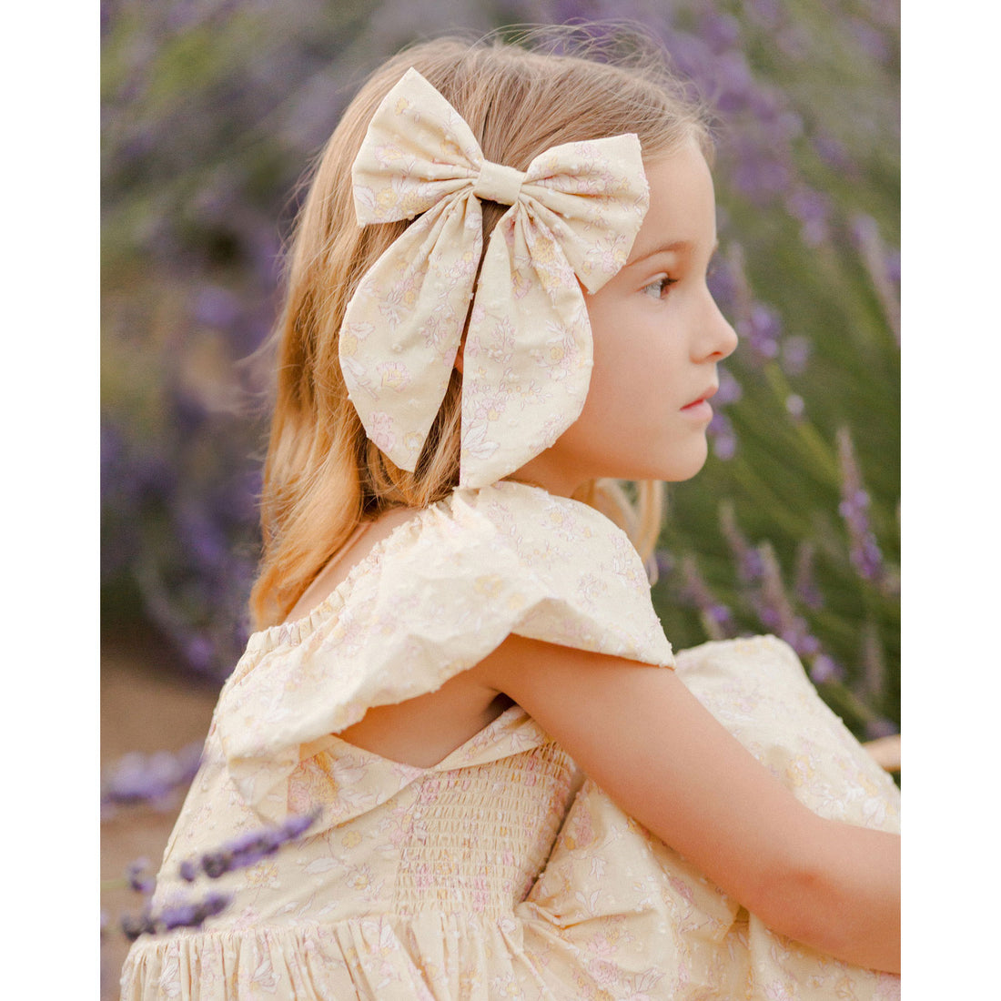 Noralee Lemon Floral Everly Bow