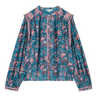 Louise Misha Teal Garden Of Eden Jane Shirt