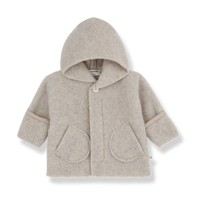1+ In The Family Beige Jannick Hooded Jacket