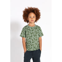 Finger In The Nose  Stone Khaki Leopard Jason T-Shirt