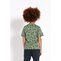 Finger In The Nose  Stone Khaki Leopard Jason T-Shirt