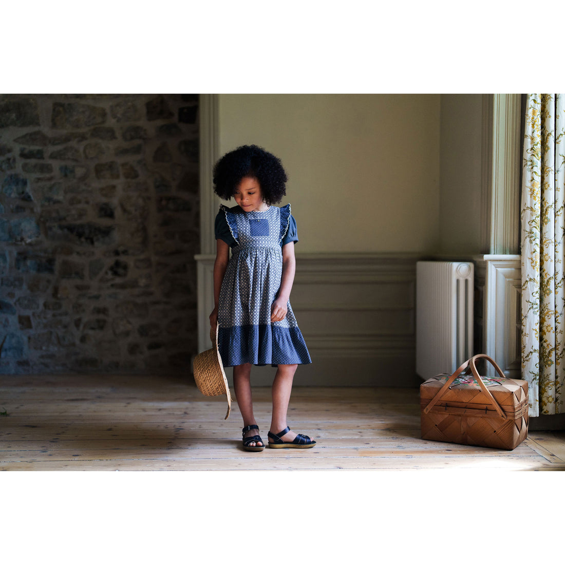 Little Cotton Clothes Tessera Floral Dorothea Pinafore