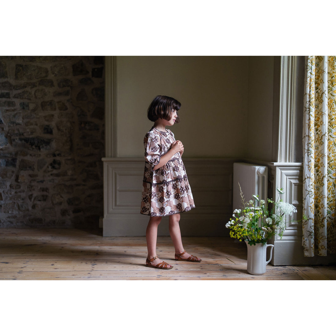 Little Cotton Clothes Patchwork Print Esme Dress