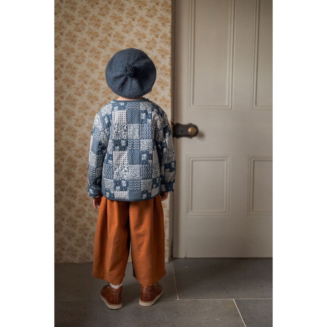 little cotton clothes パッチワーク ジャケット Little Cotton Clothes Patchwork Print Floral Jojo Women Coat