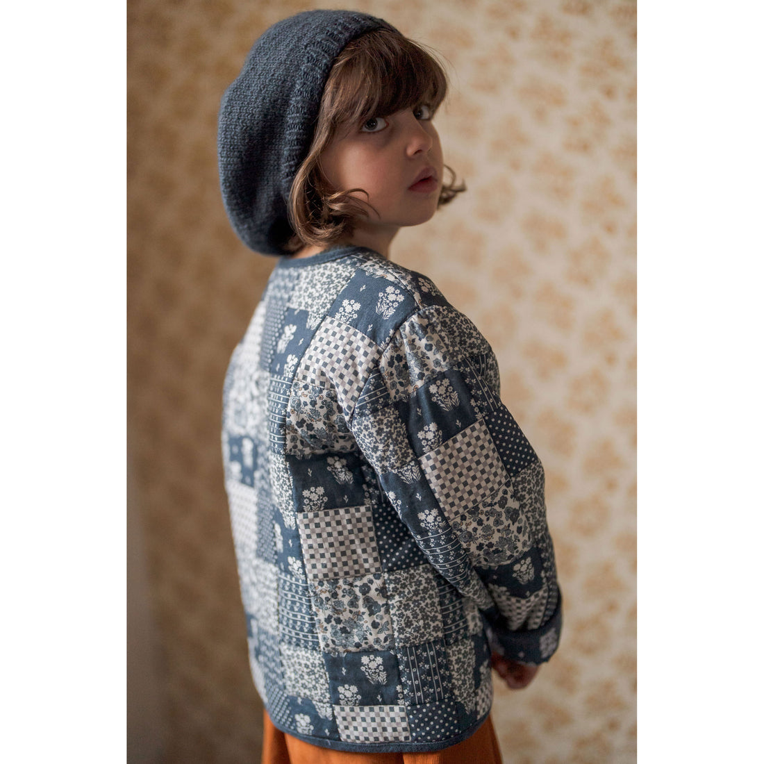 Little Cotton Clothes Patchwork Print Floral Jojo Coat