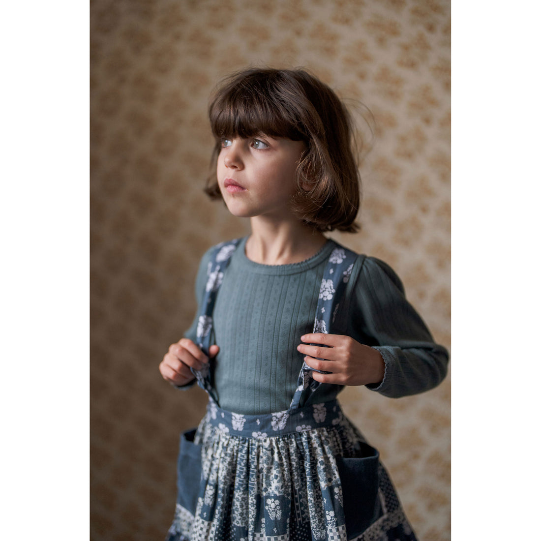 Little Cotton Clothes Slate Pointelle Tee