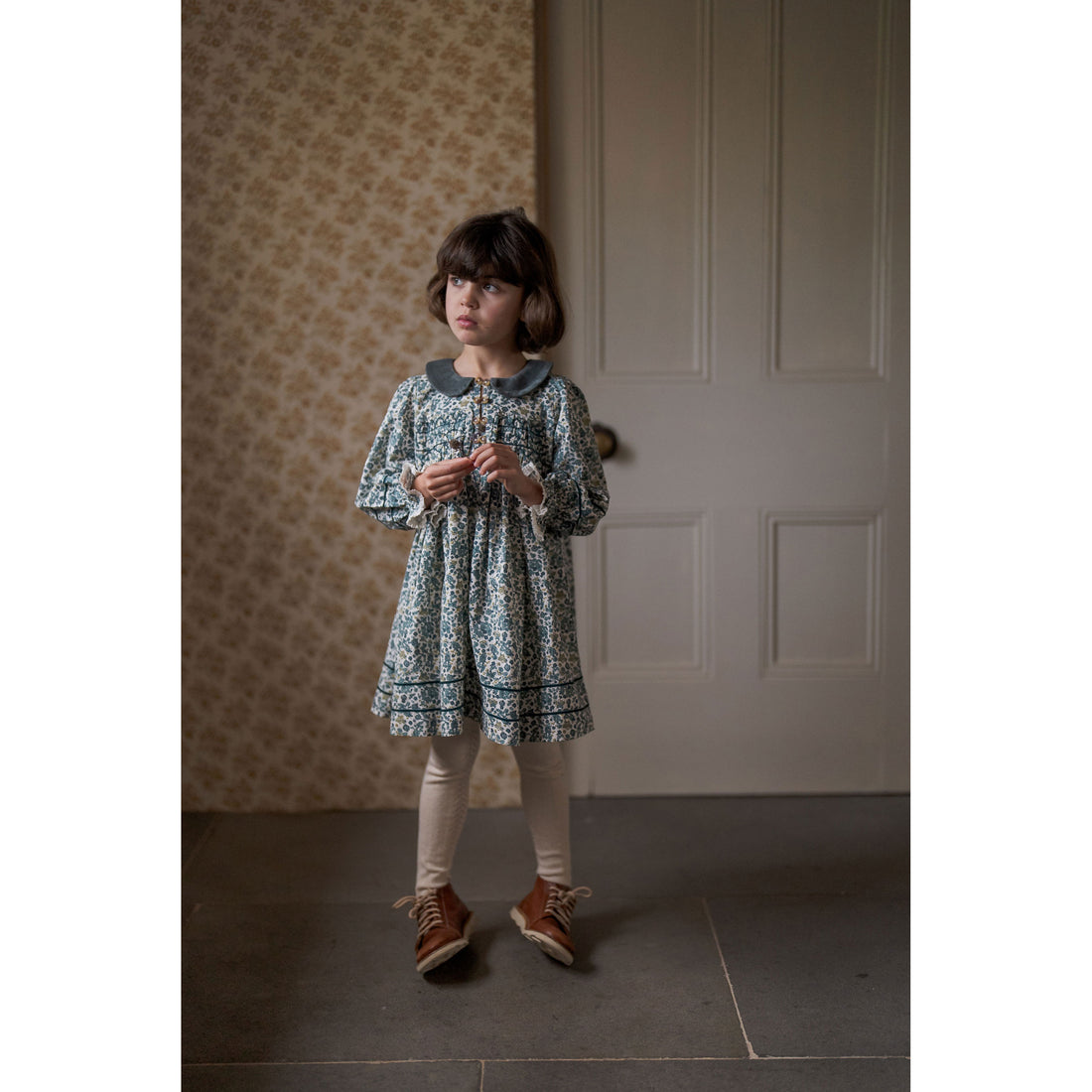 Little Cotton Clothes Midwinter Floral Tessa Dress