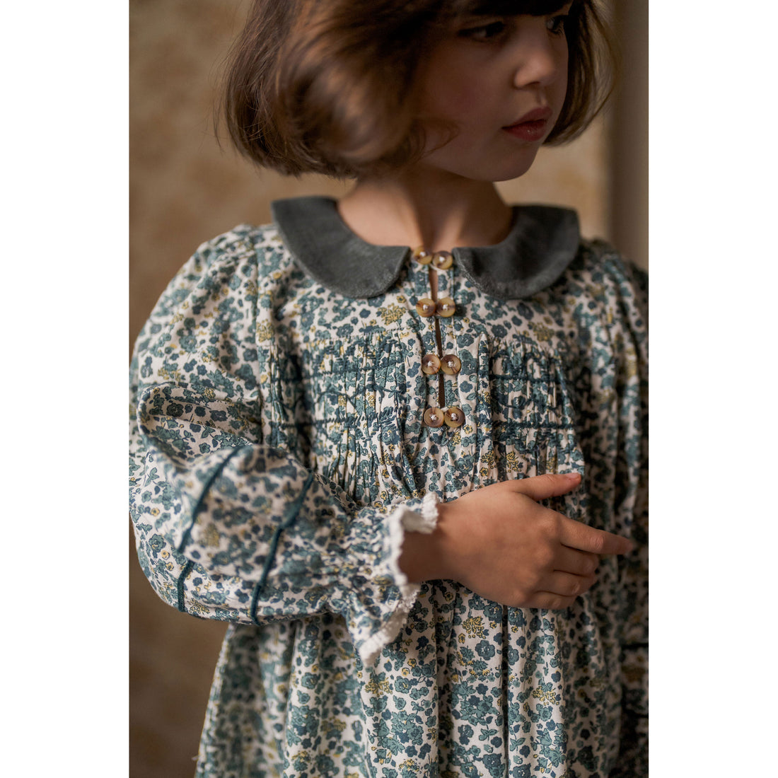 Little Cotton Clothes Midwinter Floral Tessa Dress