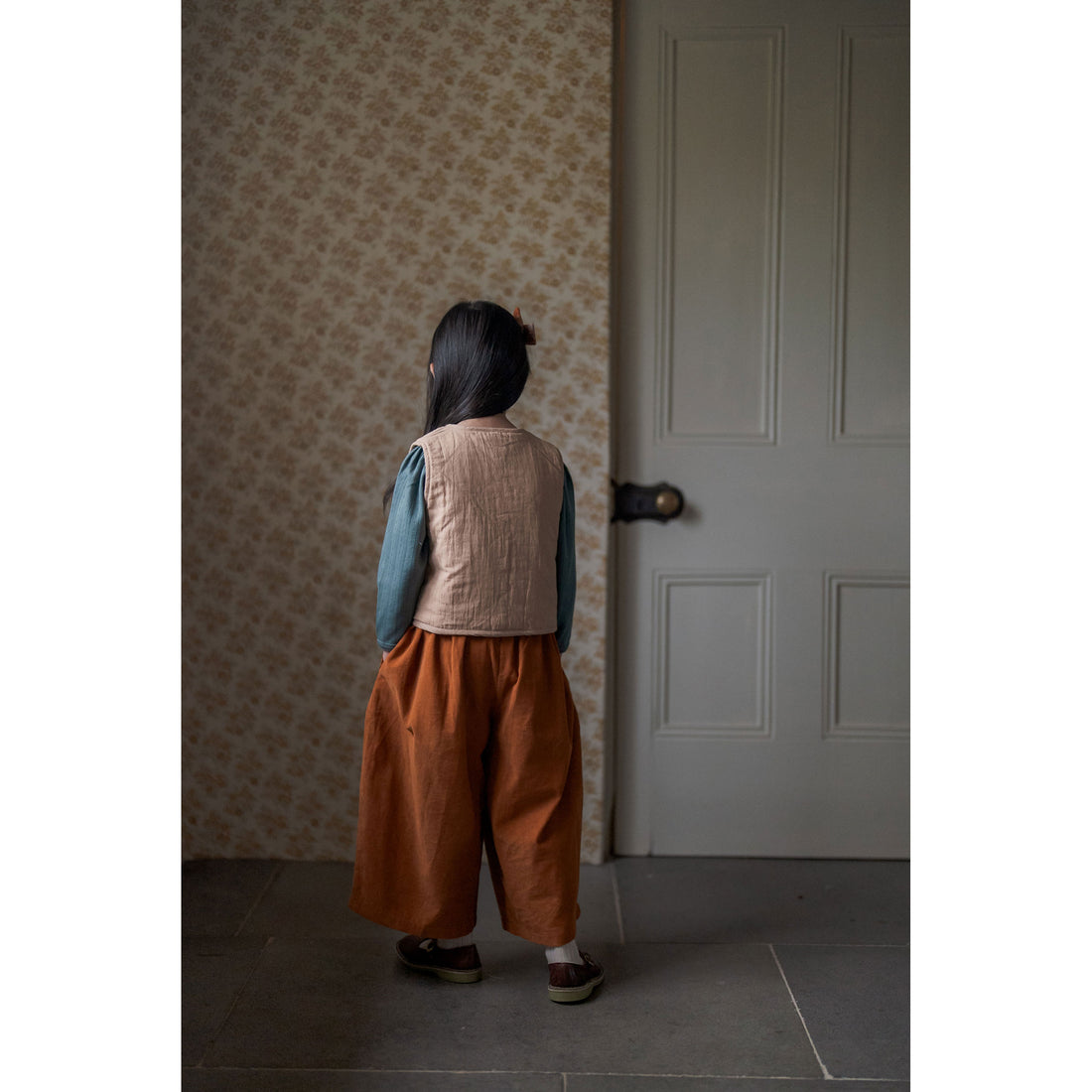 Little Cotton Clothes Seersucker Gingham Josie Reversible Waistcoat