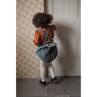 Little Cotton Clothes Blue Velvet Dhalia Romper