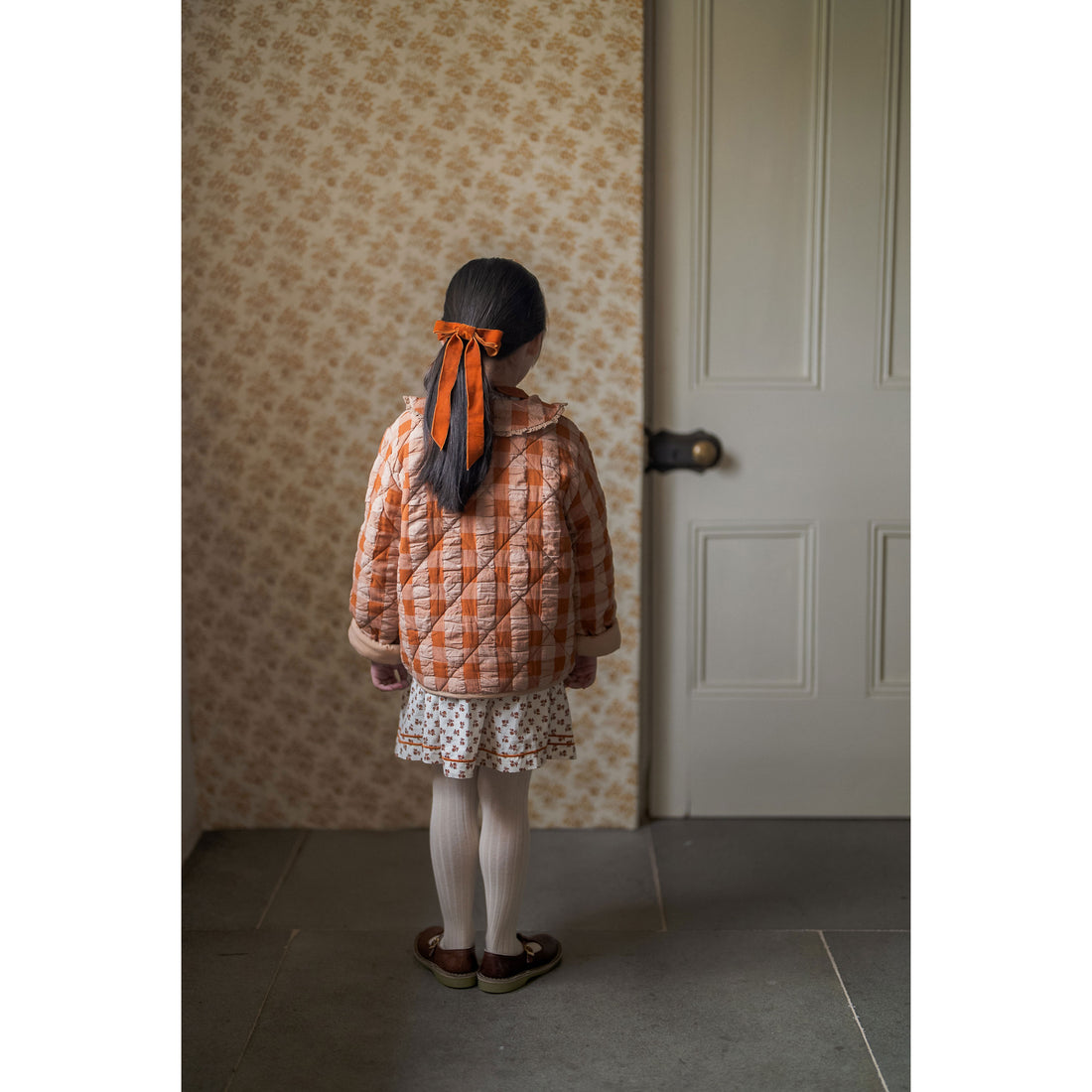 Little Cotton Clothes Seersucker Gingham Freya Jacket