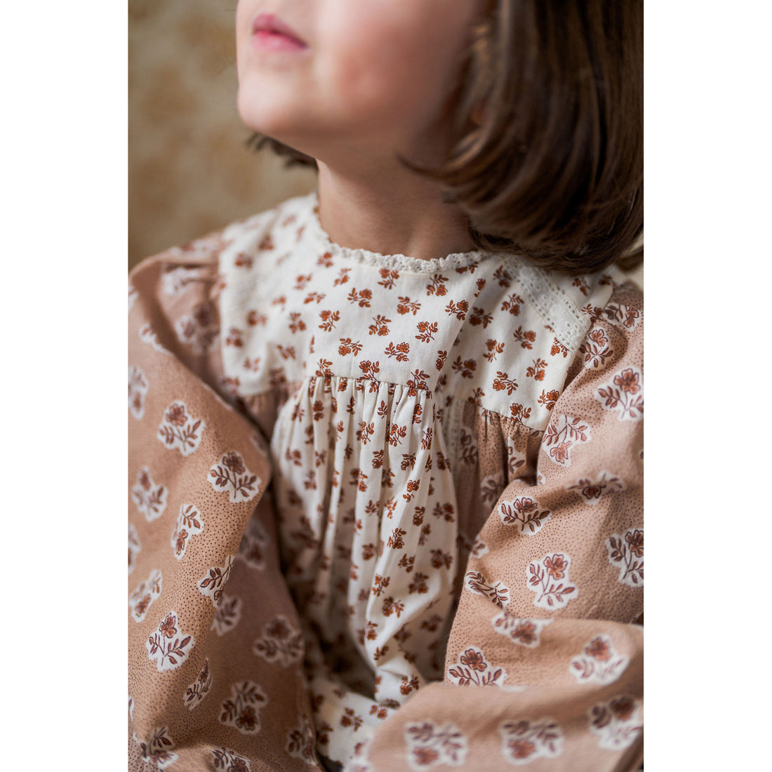 Little Cotton Clothes Hollyhock Floral Nessa Dress