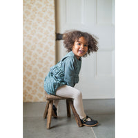 Little Cotton Clothes Garland Floral Frilly Romper