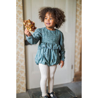 Little Cotton Clothes Garland Floral Frilly Romper