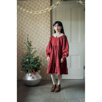 Little Cotton Clothes Apple Butter Velvet Mila Dress