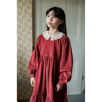 Little Cotton Clothes Apple Butter Velvet Mila Dress