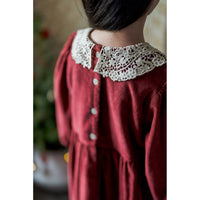 Little Cotton Clothes Apple Butter Velvet Mila Dress