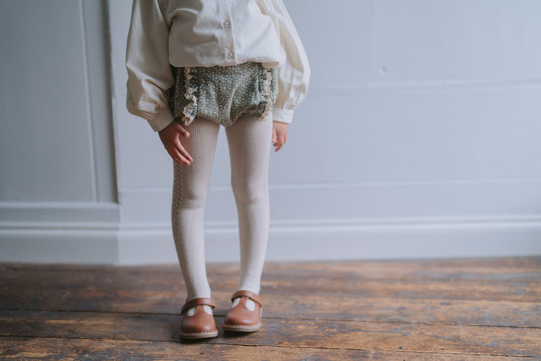 Little Cotton Clothes Cowslip Floral In Beech Organic Dorit Bloomers