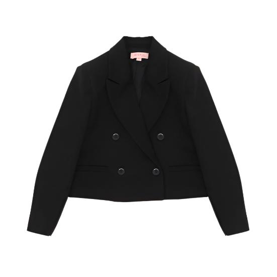 Imperial Black Cropped Blazer