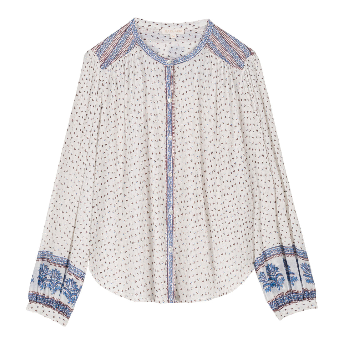 Louise Misha White Cornflower Jeanne Shirt