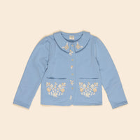 Apolina  Book Blue Jena Jersey Cardigan