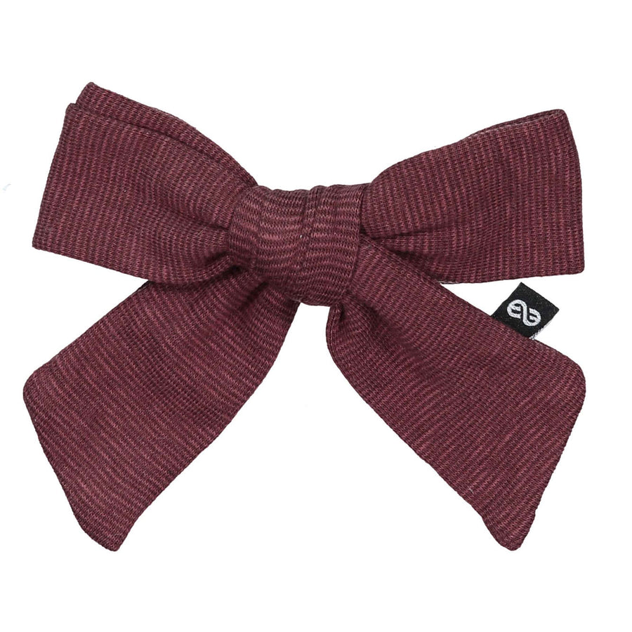 Knot Hairbands  Wine Jersey Bow Clip