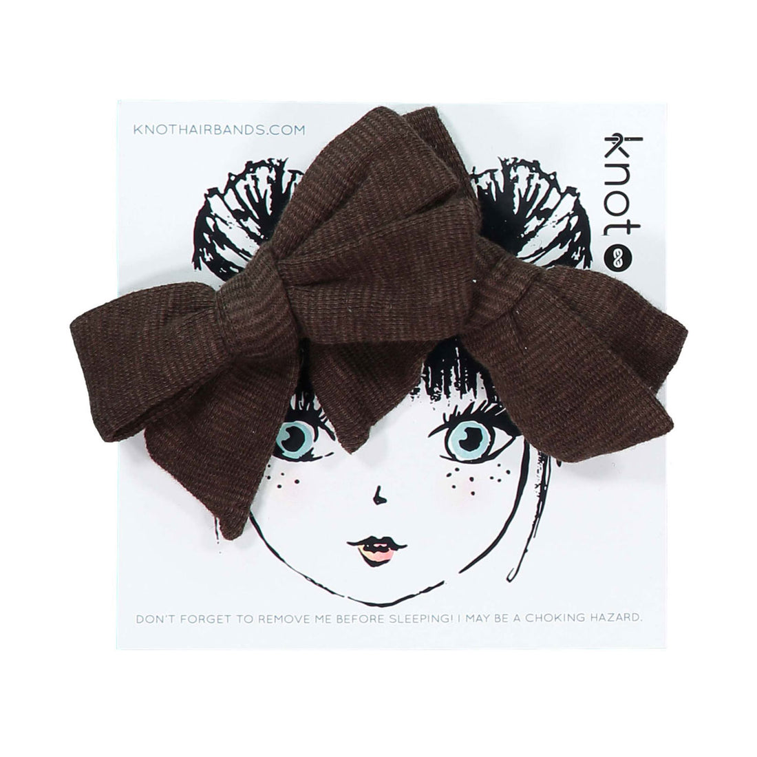 Knot Hairbands  Cocoa Jersey Mini Bow Set