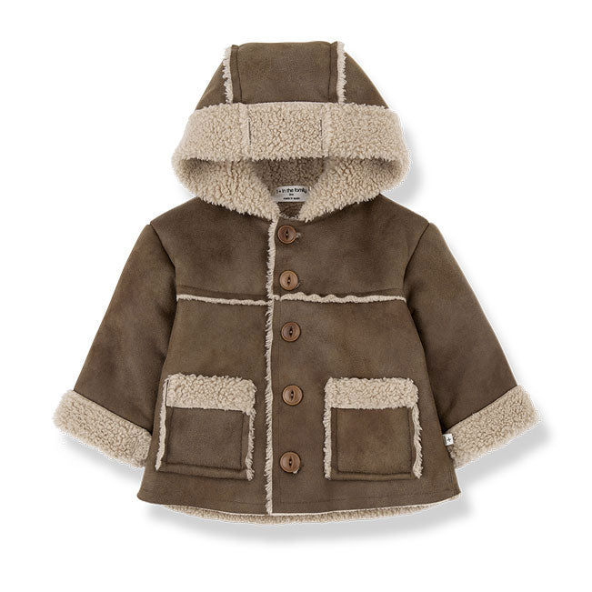 1+ In The Family Brown Johan Hooded Jacket