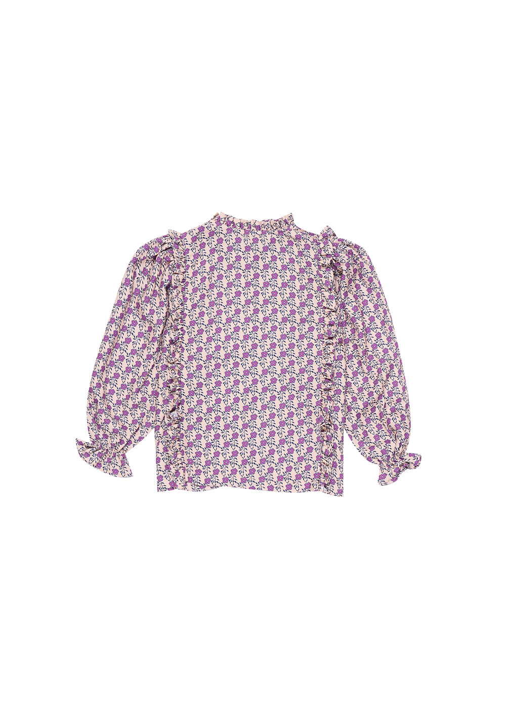 The New Society Flower Print Josephine Blouse