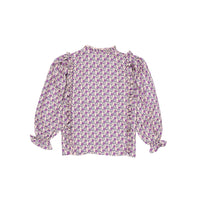 The New Society Flower Print Josephine Blouse