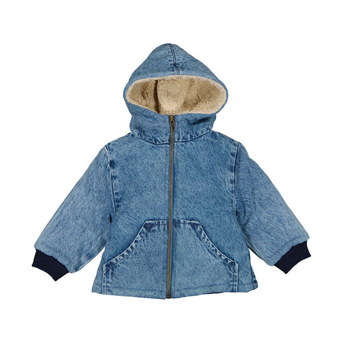 Louis Louise Blue Washed Denim Penguin Jacket