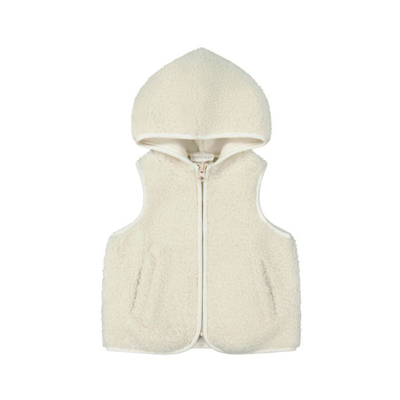 Jamie Kay Kai Recycled Polyester Sherpa Vest - Natural