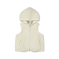 Jamie Kay Kai Recycled Polyester Sherpa Vest - Natural