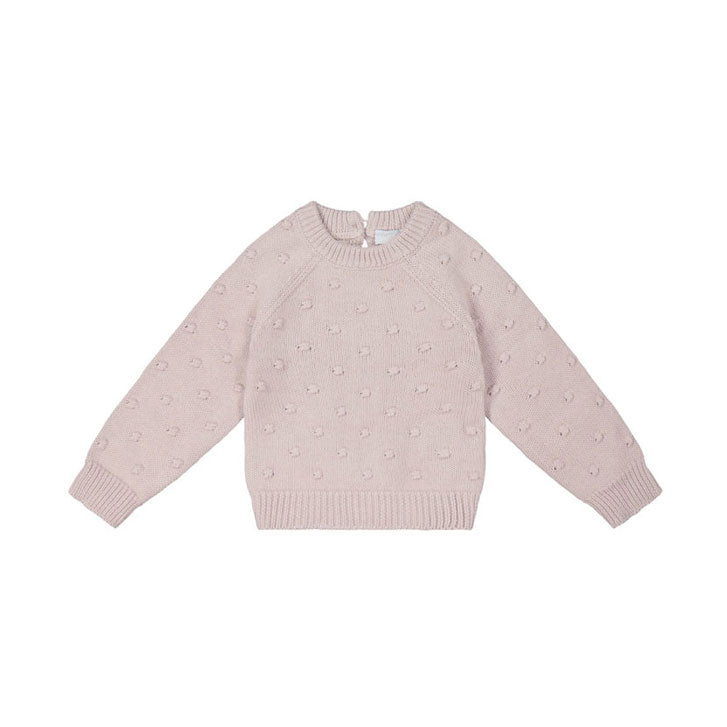 Jamie Kay Dotty Knit Jumper - Rosebud