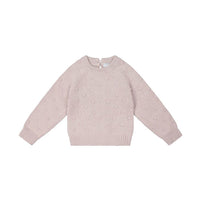 Jamie Kay Dotty Knit Jumper - Rosebud