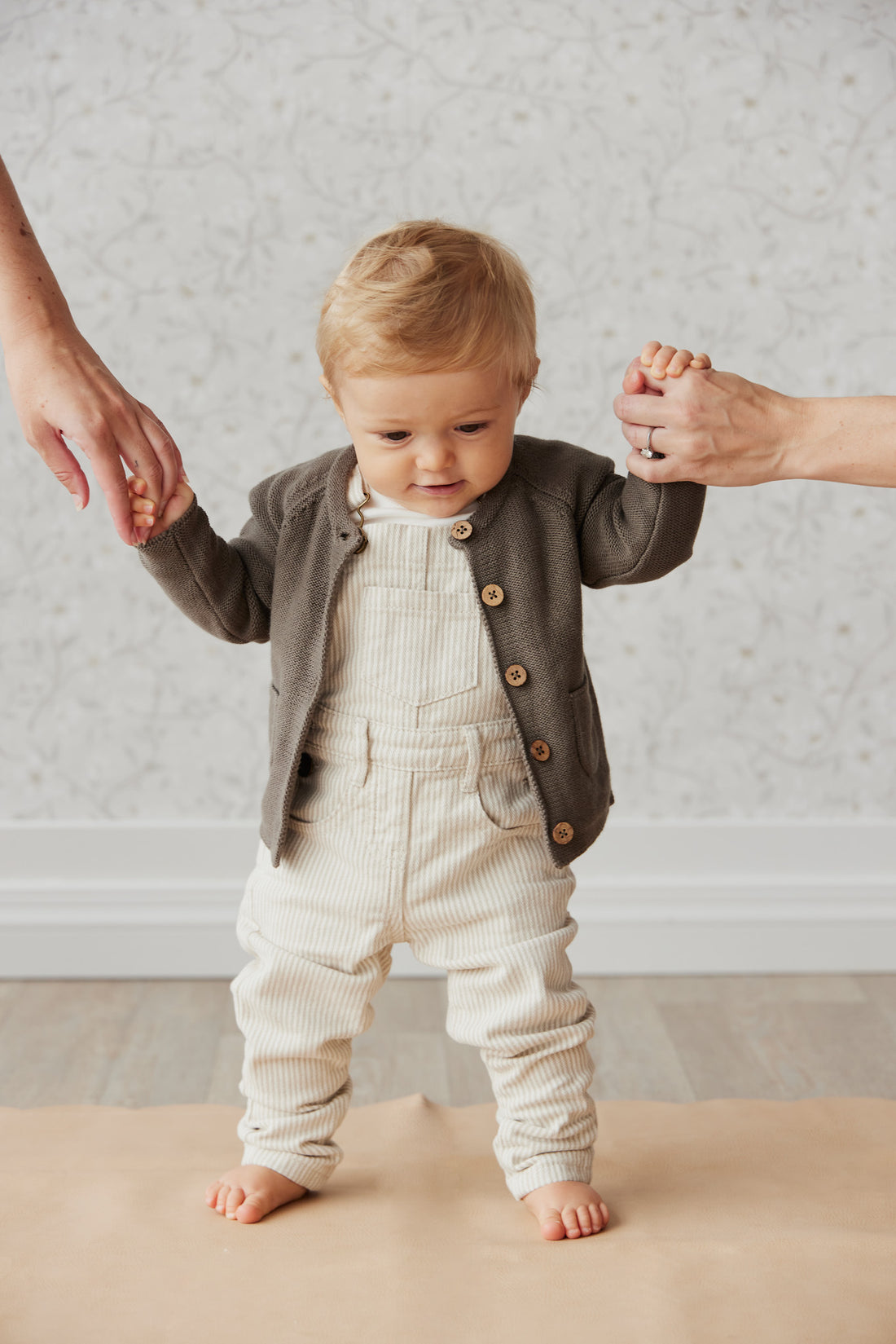 Jamie Kay Jordie Cotton Twill Overall - Stripe