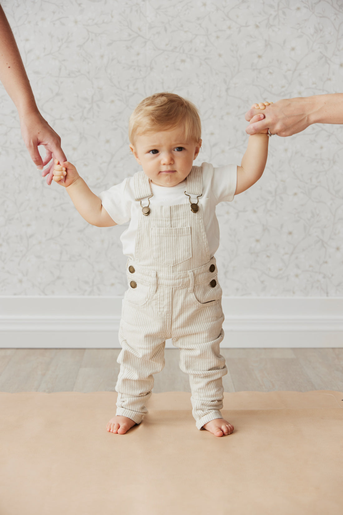 Jamie Kay Jordie Cotton Twill Overall - Stripe