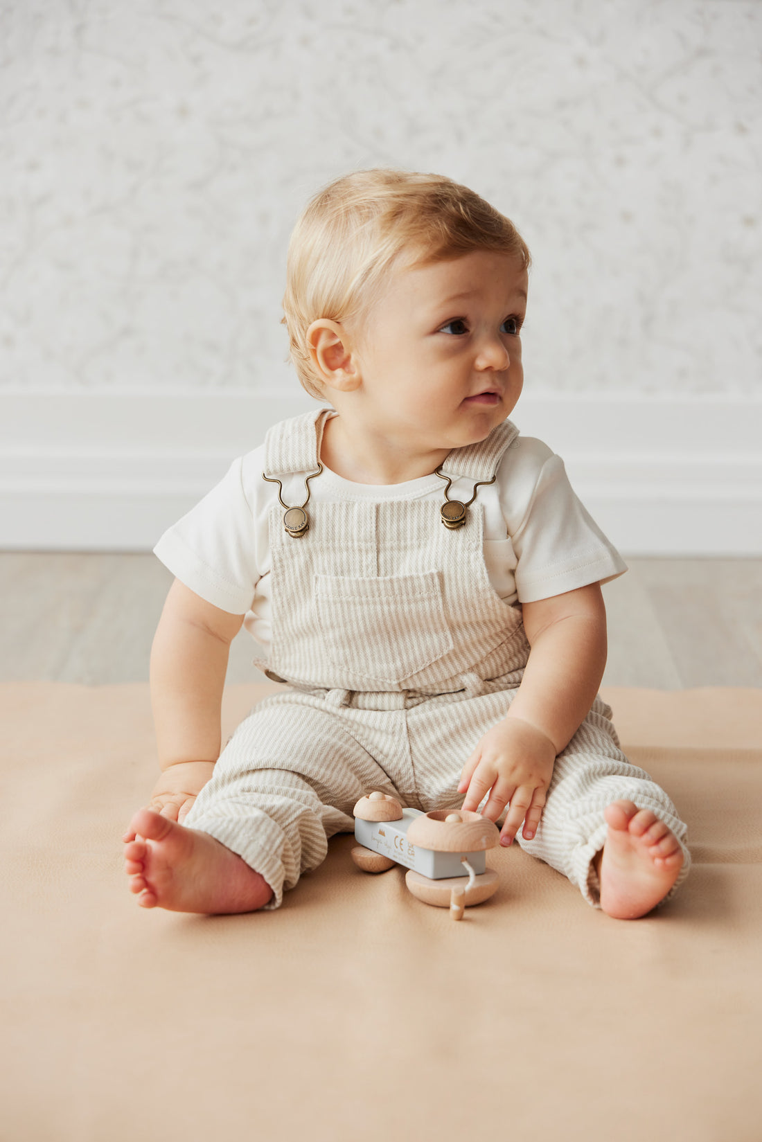 Jamie Kay Jordie Cotton Twill Overall - Stripe