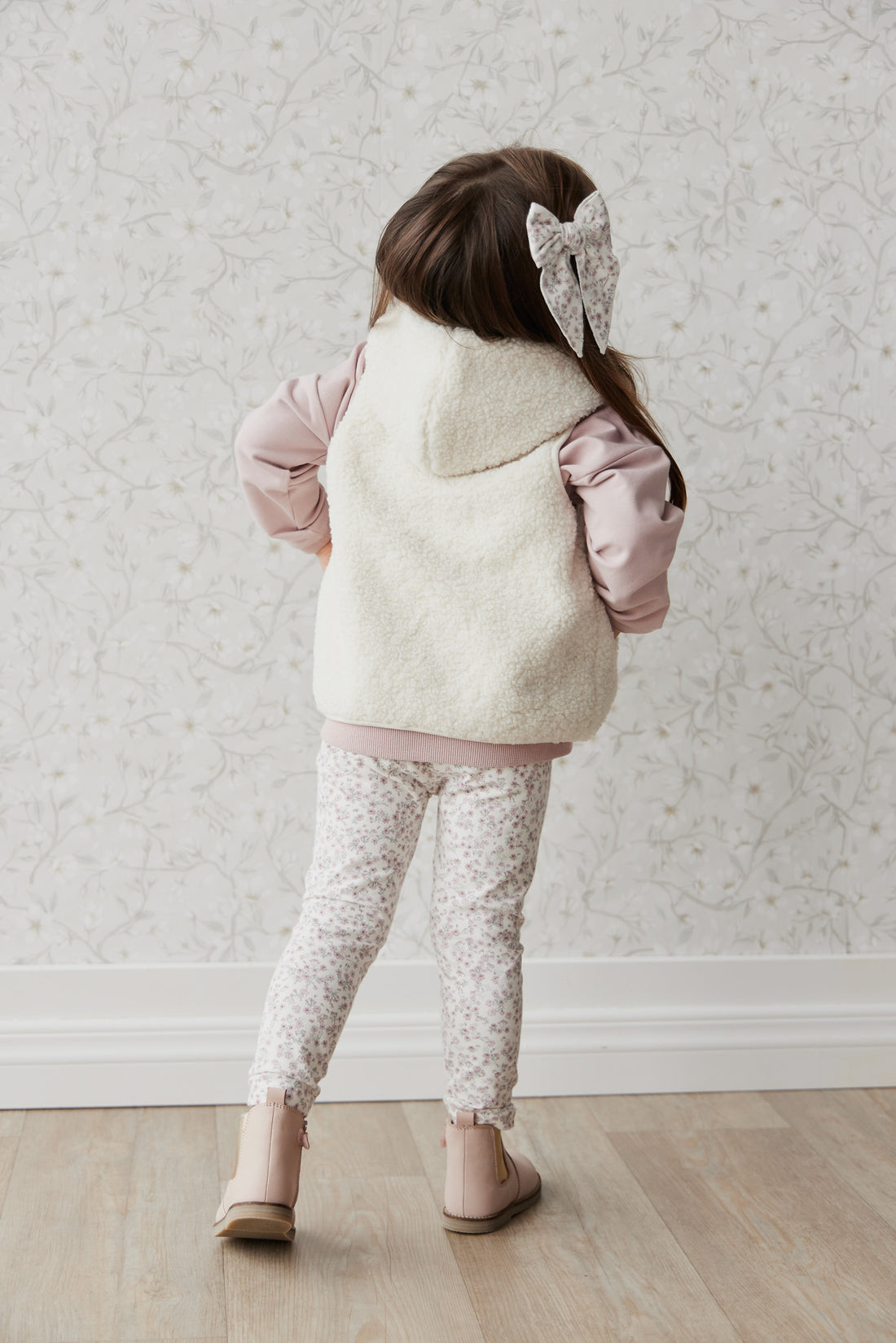 Jamie Kay Kai Recycled Polyester Sherpa Vest - Natural