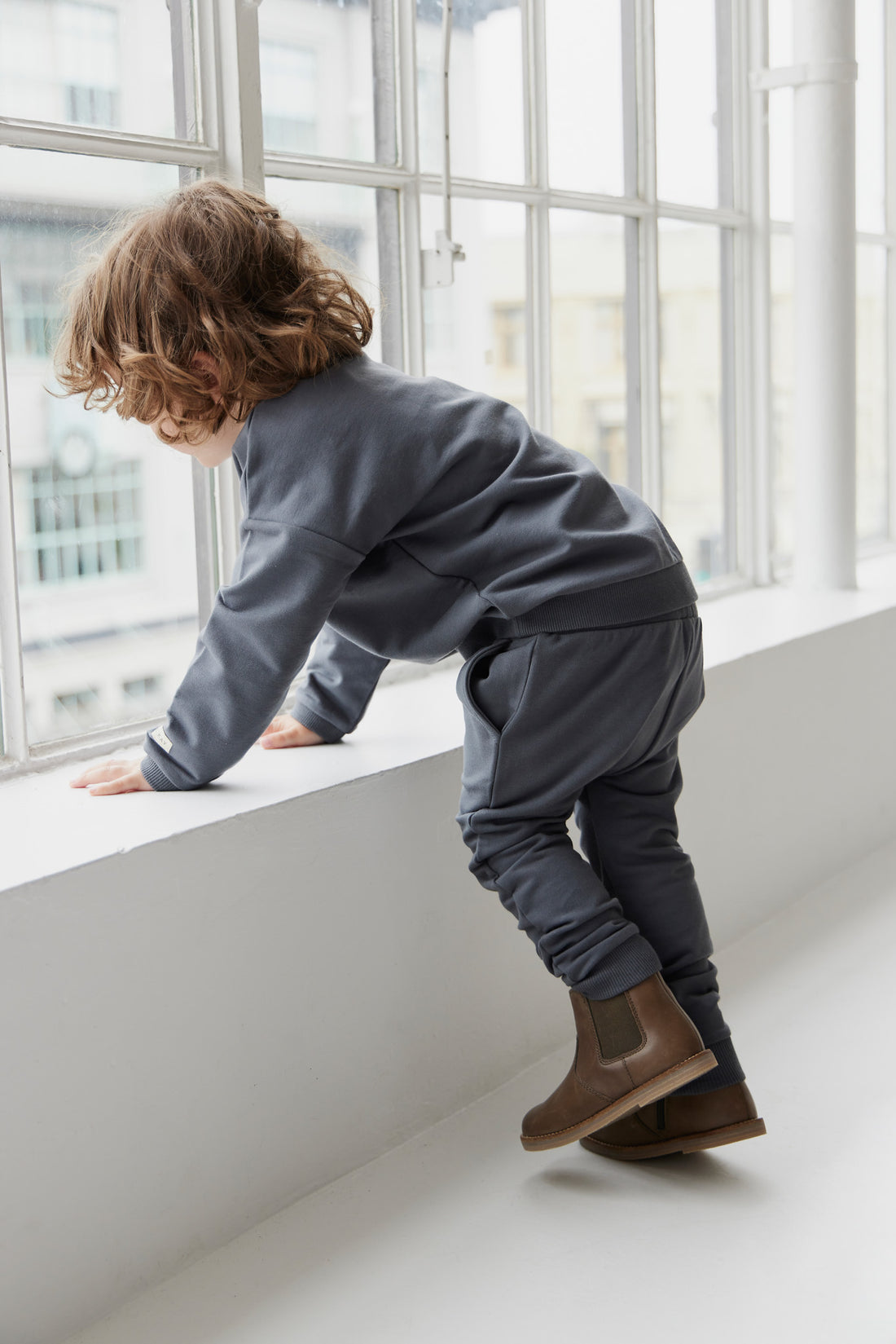 Jamie Kay Organic Cotton Damien Sweatshirt - Smoke