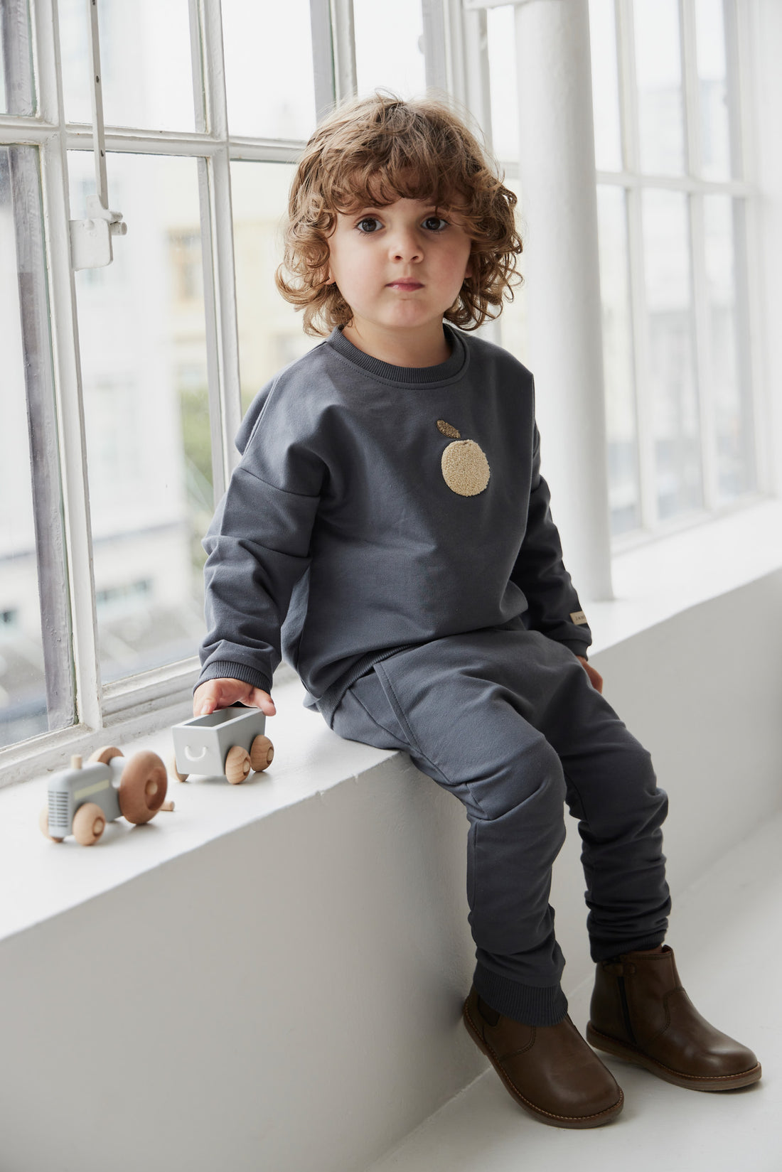 Jamie Kay Organic Cotton Damien Sweatshirt - Smoke