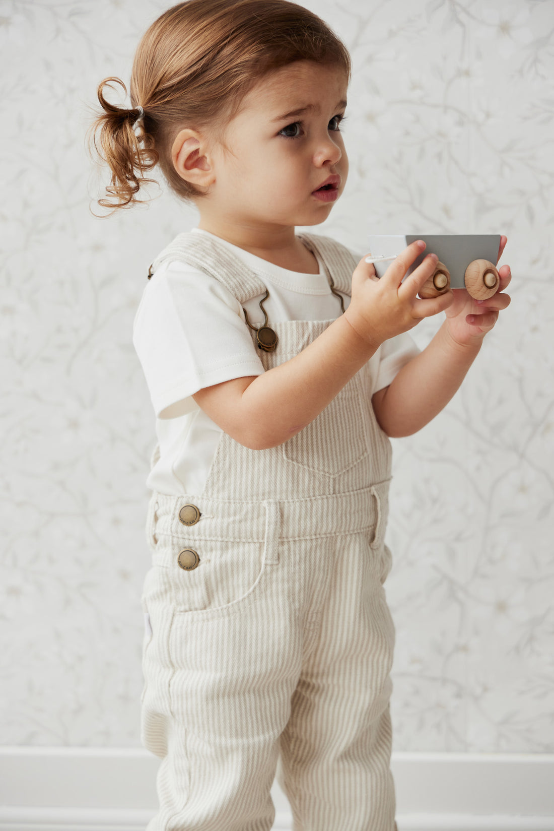 Jamie Kay Jordie Cotton Twill Overall - Stripe