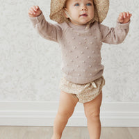 Jamie Kay Dotty Knit Jumper - Rosebud