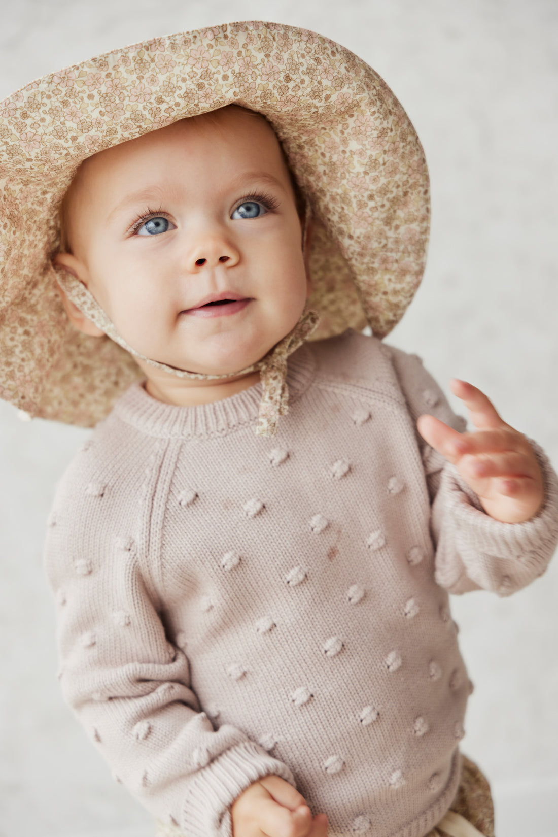 Jamie Kay Dotty Knit Jumper - Rosebud