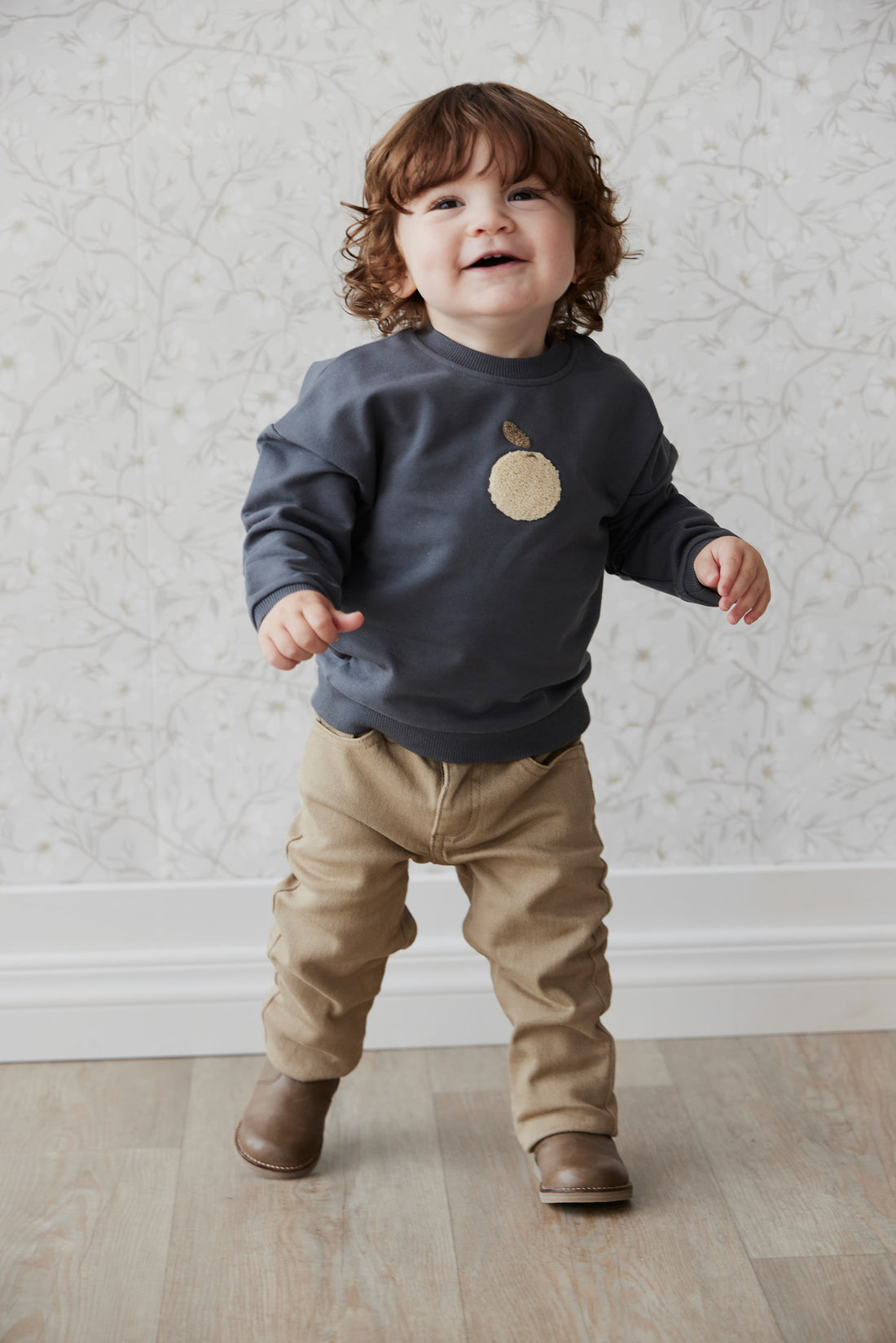 Jamie Kay Organic Cotton Damien Sweatshirt - Smoke